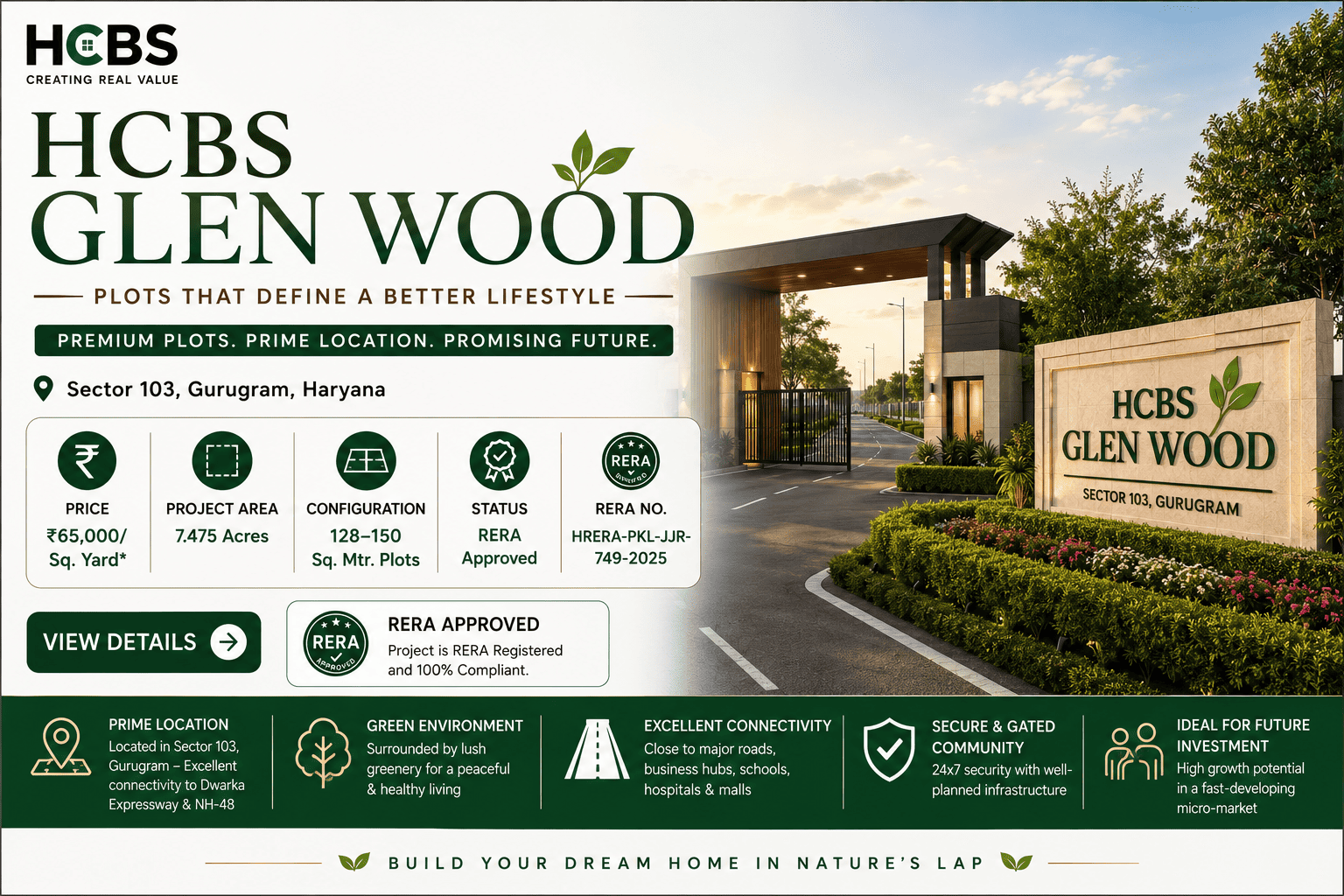 HCBS Glen Wood - DDJAY Plots in Jhajjar